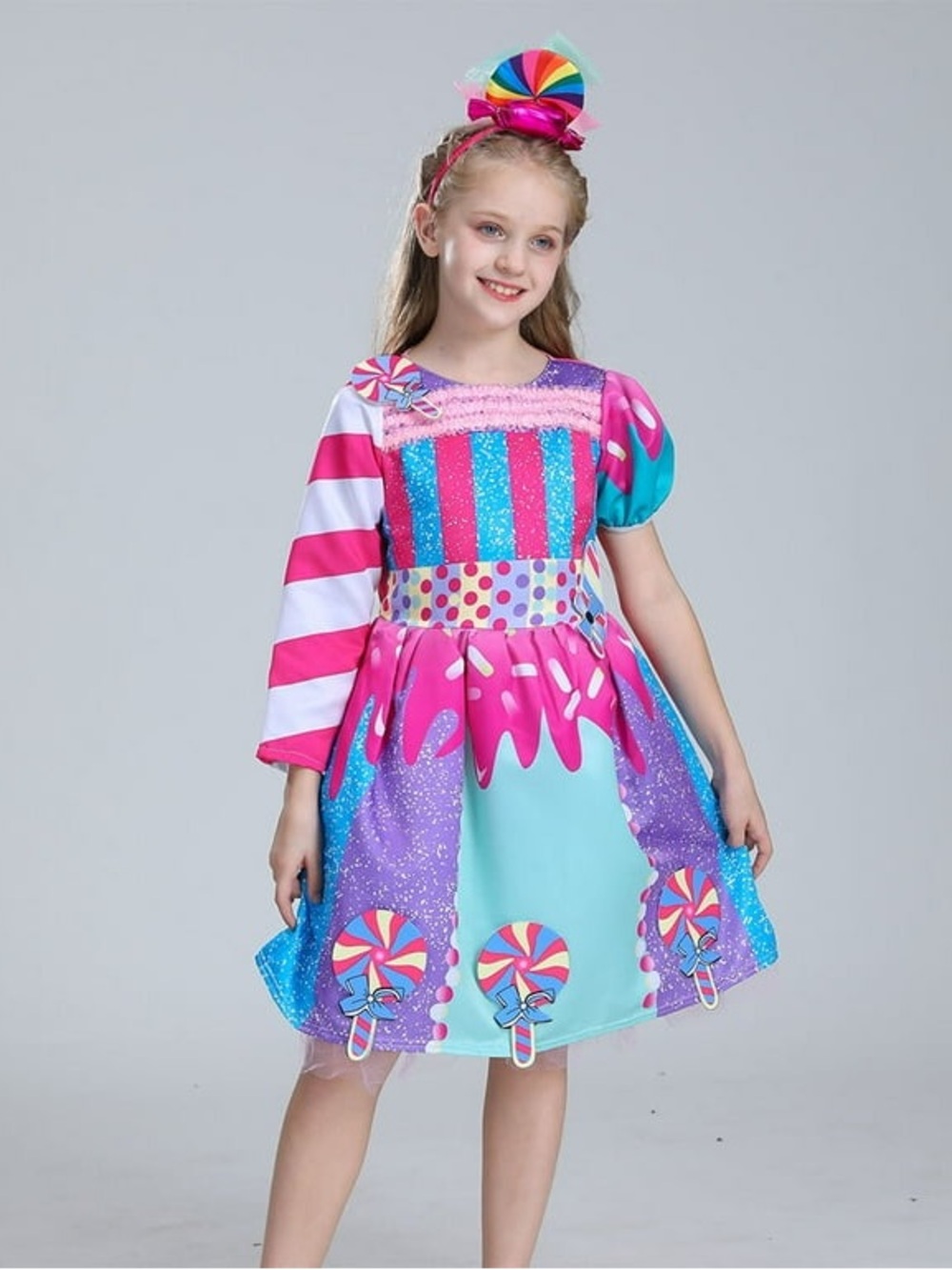Rainbow Candy Princess Costume Dress Size Medium Sweet Candy Halloween Costume